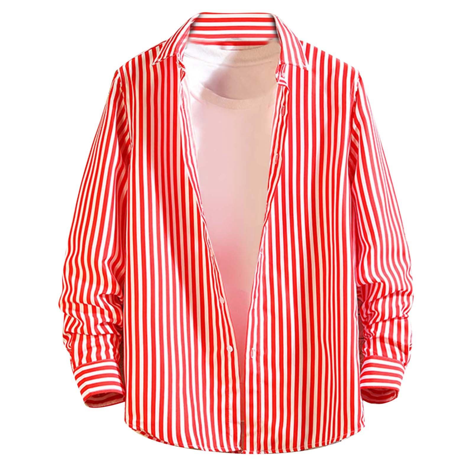 Genérico Camisa Manga Larga Hombre Slim Camisa Verano Hawaianas Hombre Manga Larga Camisas Verano Hawaianas Hombre Manga Corta Camisa Retro Manga Larga de Color Sólido Hombres