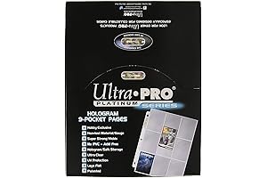 Ultra Pro 9 Pocket Pages Sleeves: 100 Count Platinum Series