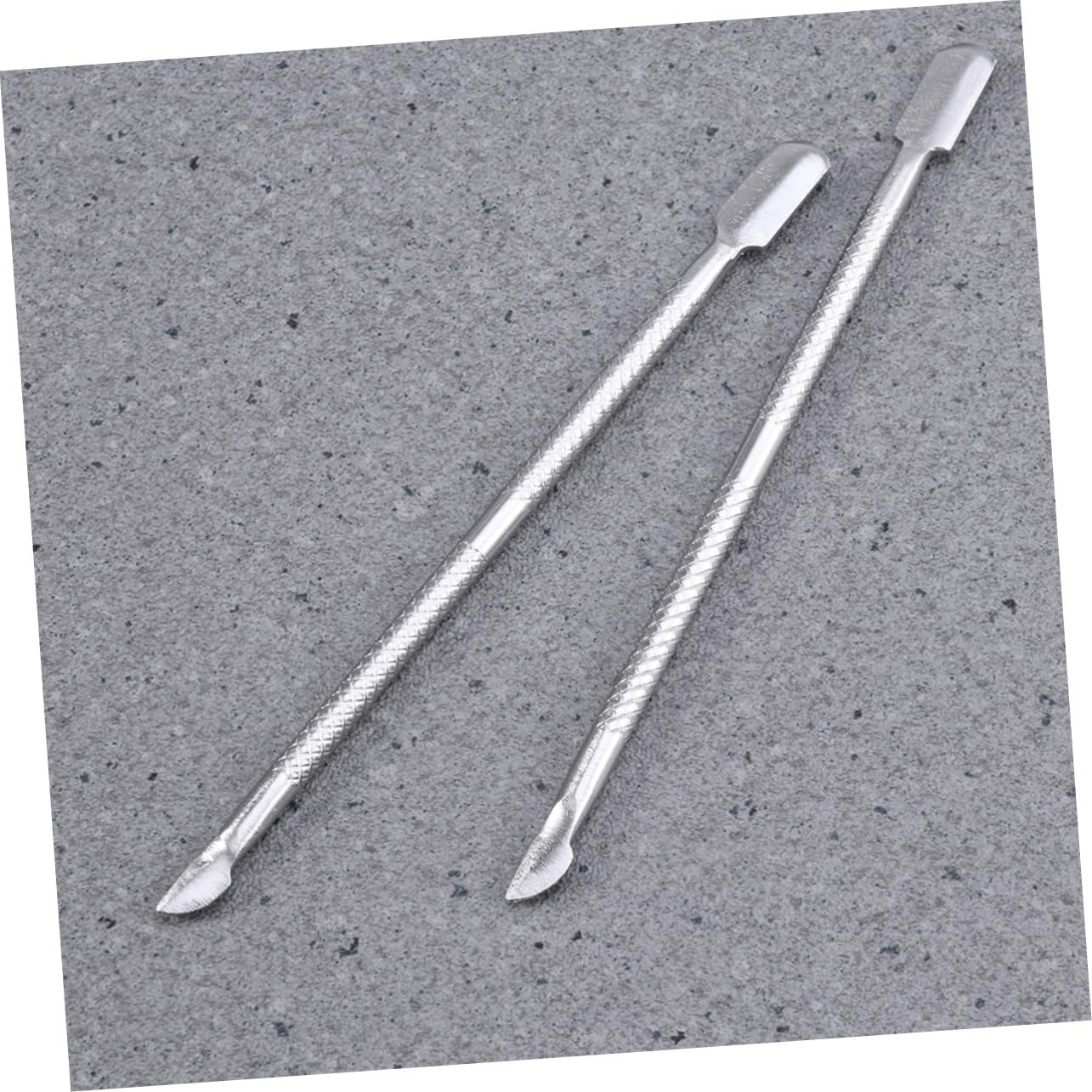 Ipetboom 2pcs Professional Cuticle Remover Spoon Pusher Kit for Manicure Pedicure Nail Nail Remover Tool