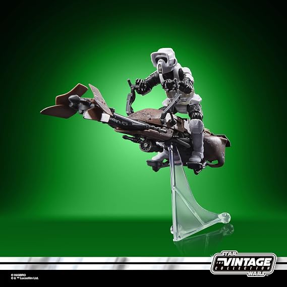 Hasbro Star Wars Vintage Collection Return of the Jedi Speeder Bike Vehicle and Action Figure
