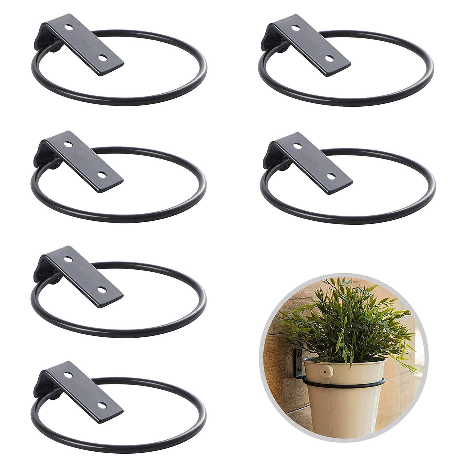 DILNAZ ART Hanging Plant Stand Heavy Duty Metal 3 Pack Flower Plant Pot Support Holder Ring Fit for Outdoor/Indoor Home Decoration (6 Inch-6PS) (B099DZ3HQC) Amazon Price History, Amazon Price Tracker