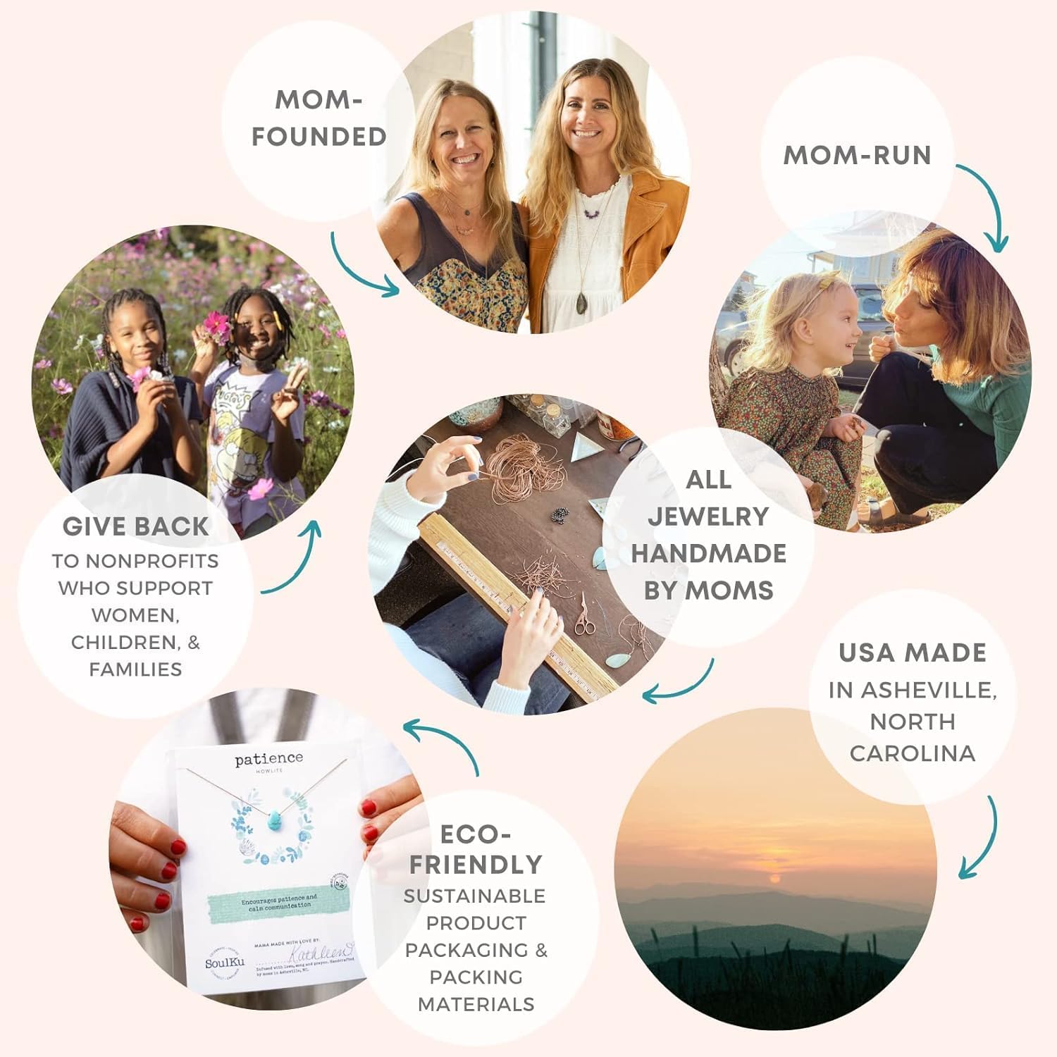 SoulKu All One Bracelets, Handmade Healing Gemstone Jewelry, Motivation Jewelry For Women, Nylon Cord with Brass and Silicone Adjustable Stopper - Image 5