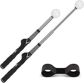 Retractable Golf Swing Trainer-Portable Indoor/Outdoor Swing Plane Aid for Muscle Memory,Tempo & Anti-Slice Training,Adjustable Golf Practice Tool for All Skill Levels.