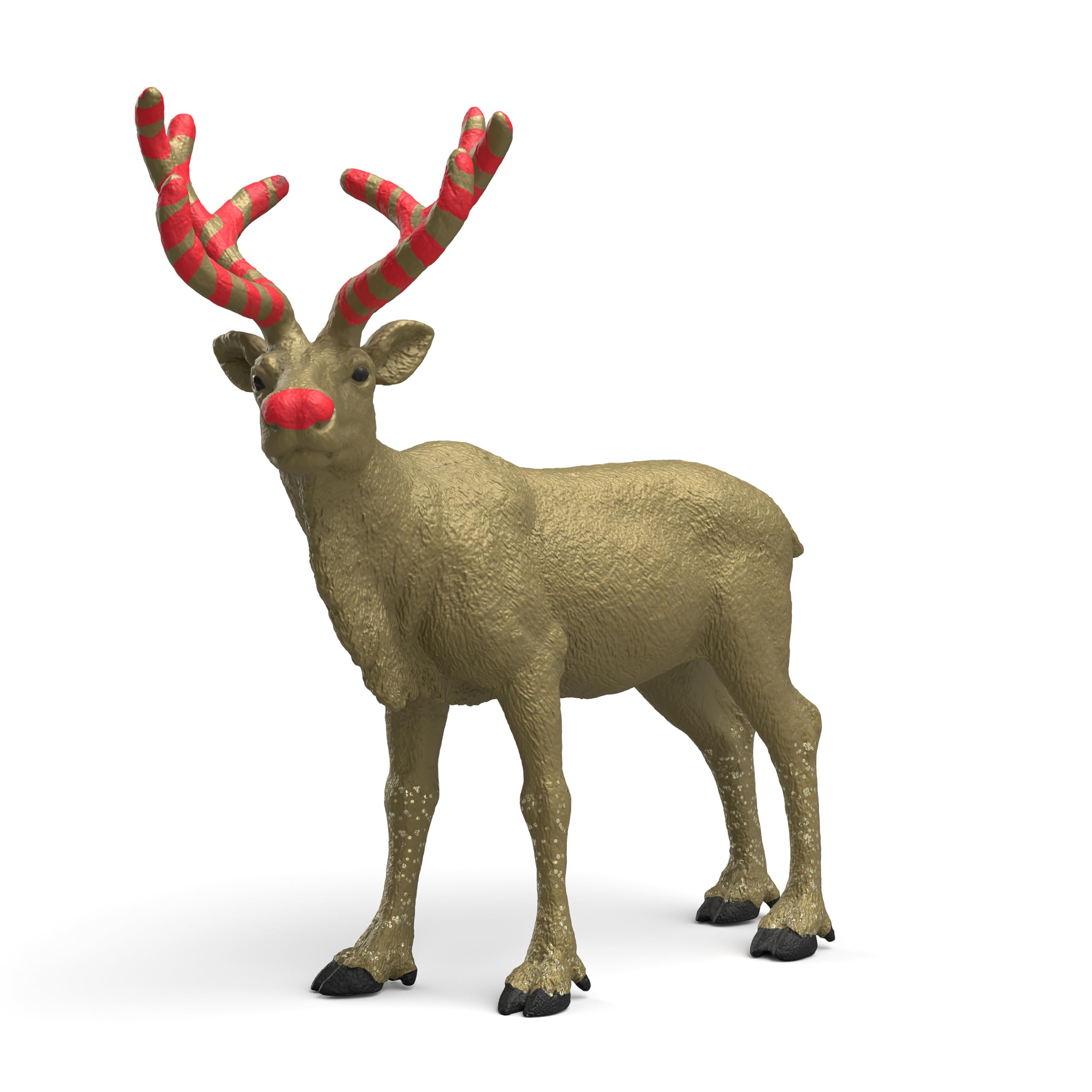 Schleich Farm World – 5" Golden Anniversary Reindeer Figurine – Limited Edition Christmas Collectible Animal Toy for Boys and Girls – Fun Holiday Play Figure for Kids Ages 5+ | 72271