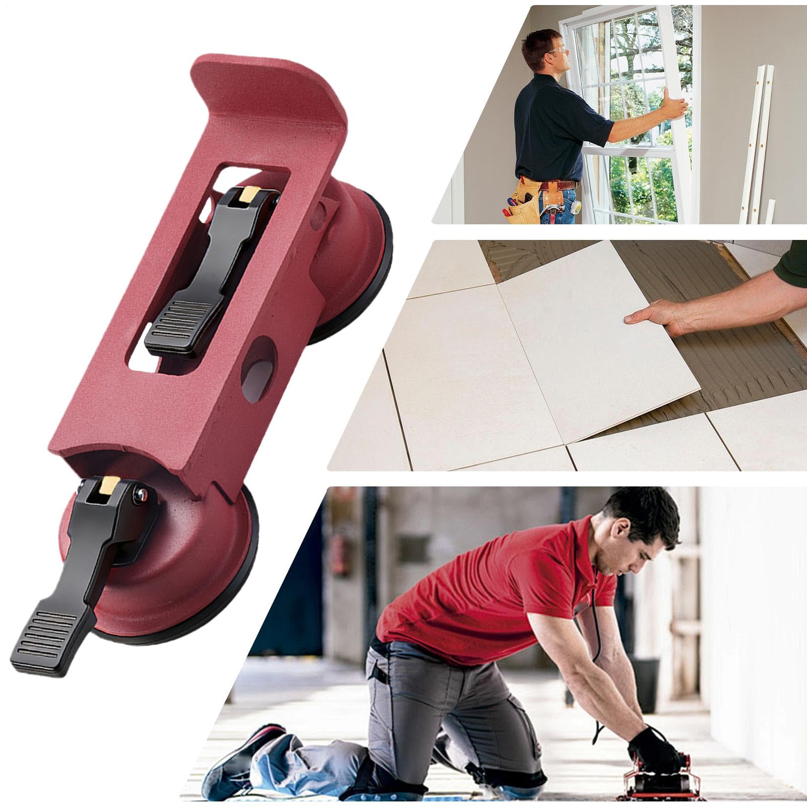Outil Ventouse Sol - 580g Outil Réparation Écart Sol Stratifié, Pinces Alignement Plan Travail Pro | Outils Installation Revêtement Sols Robustes Pour Salon Chambre Appartement Balcon Garage Bureau In