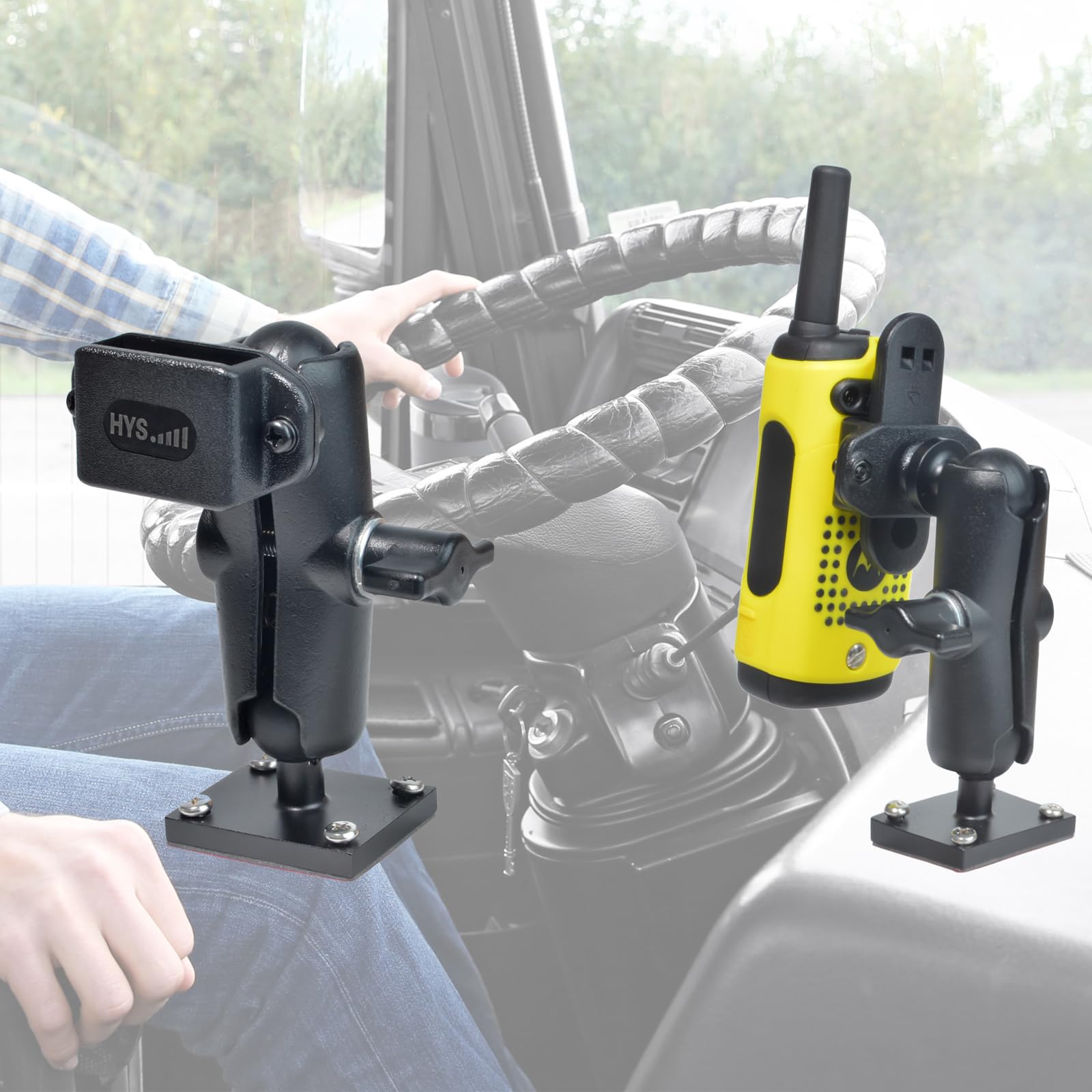 Supporto Per Walkie Talkie HYS - Regolabile, Per Auto E Cabina | Compatibile Con Motorola, Baofeng, Kenwood - Foto 9