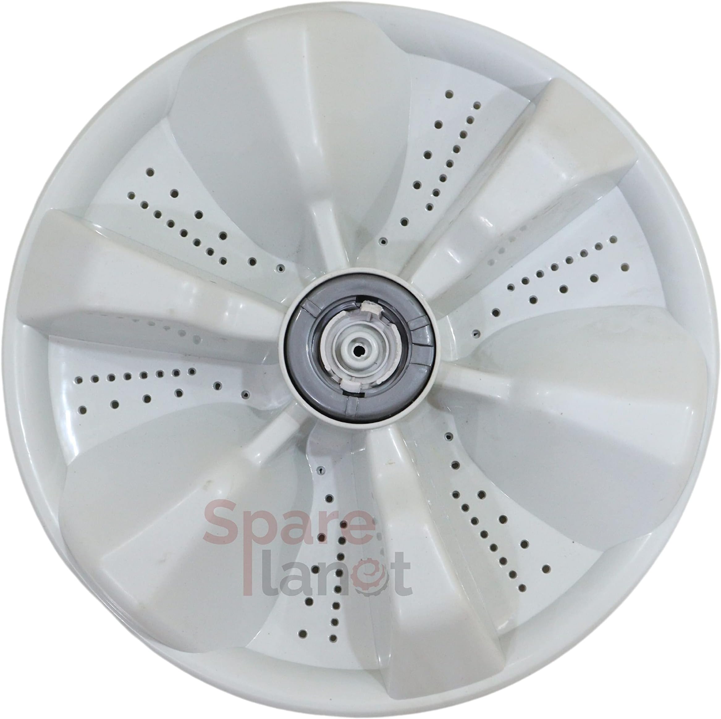 Spareplanet Washing Machine Pulsator Compatible with Lloyd 8kg Top Load Fully Automatic Washing Machine 36 cm Diameter Tooth Type Round Shaft from Backside (Match & Buy) White Pack of 1