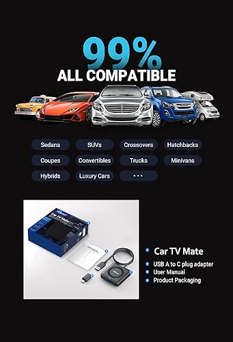 Miniatura 8 de OTTOCAST Car TV Mate Pro y adaptador inalámbrico Carplay 2 en 1, convertidor de Fire TV Stick para coche, Plug & Play, estable rápido, sin latencia