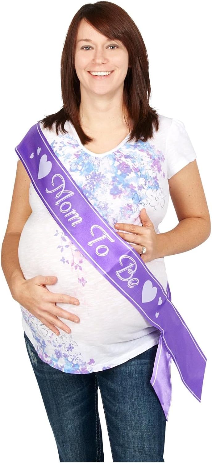 Mom To Be Satin Sash Party Accessory (1 count) (1/Pkg)