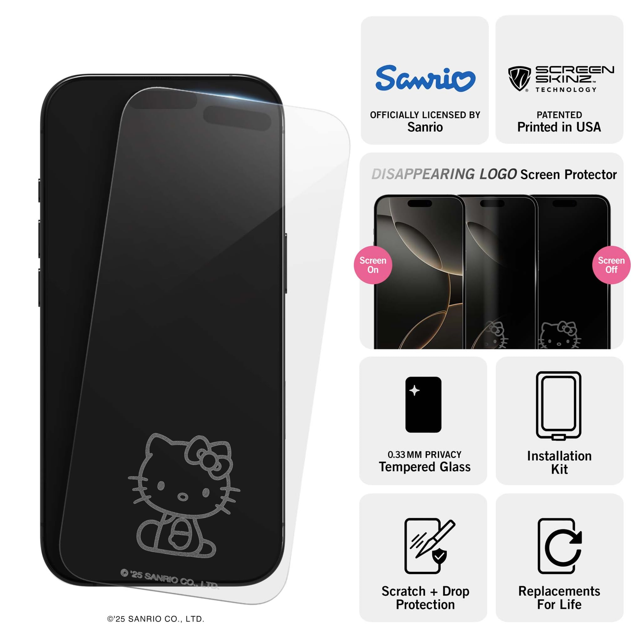 Amazon.com: Hello Kitty Looking Clear Screen Protector for iPhone