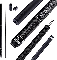 Vista 11 de CRICAL Carbon Fiber Pool Cue with Stick Low Deflection Shaft - 58 Inch Billiard Cue Stick with Cowhide Grip & 3K Weave Design, 12.5mm Tip, Fixed