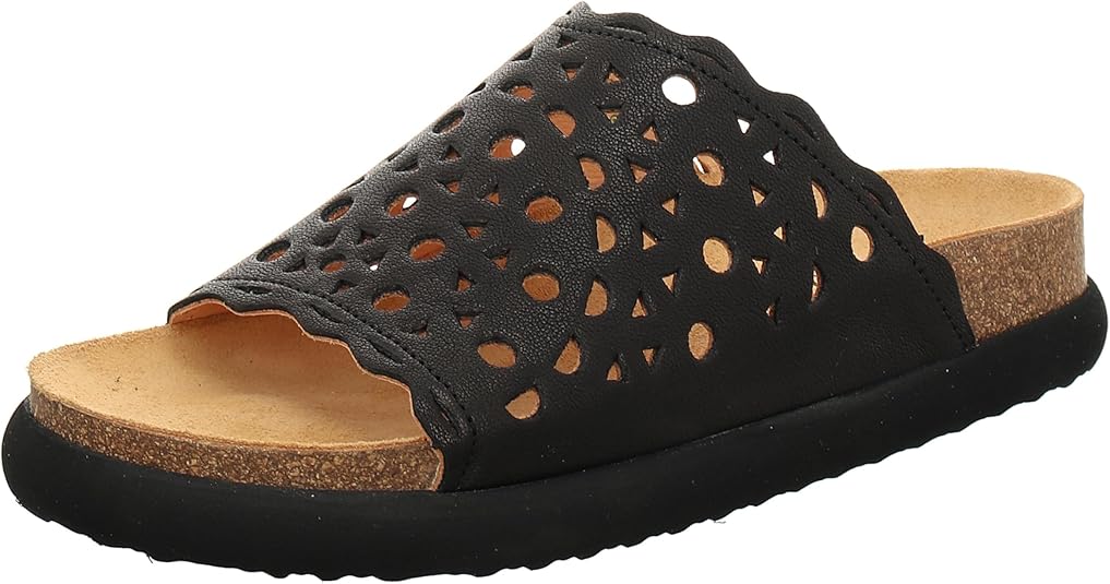 Chaussons Think! Mizzi Pour Femme - Mules En Cuir Doublées, Confort Maximum Pour La Maison