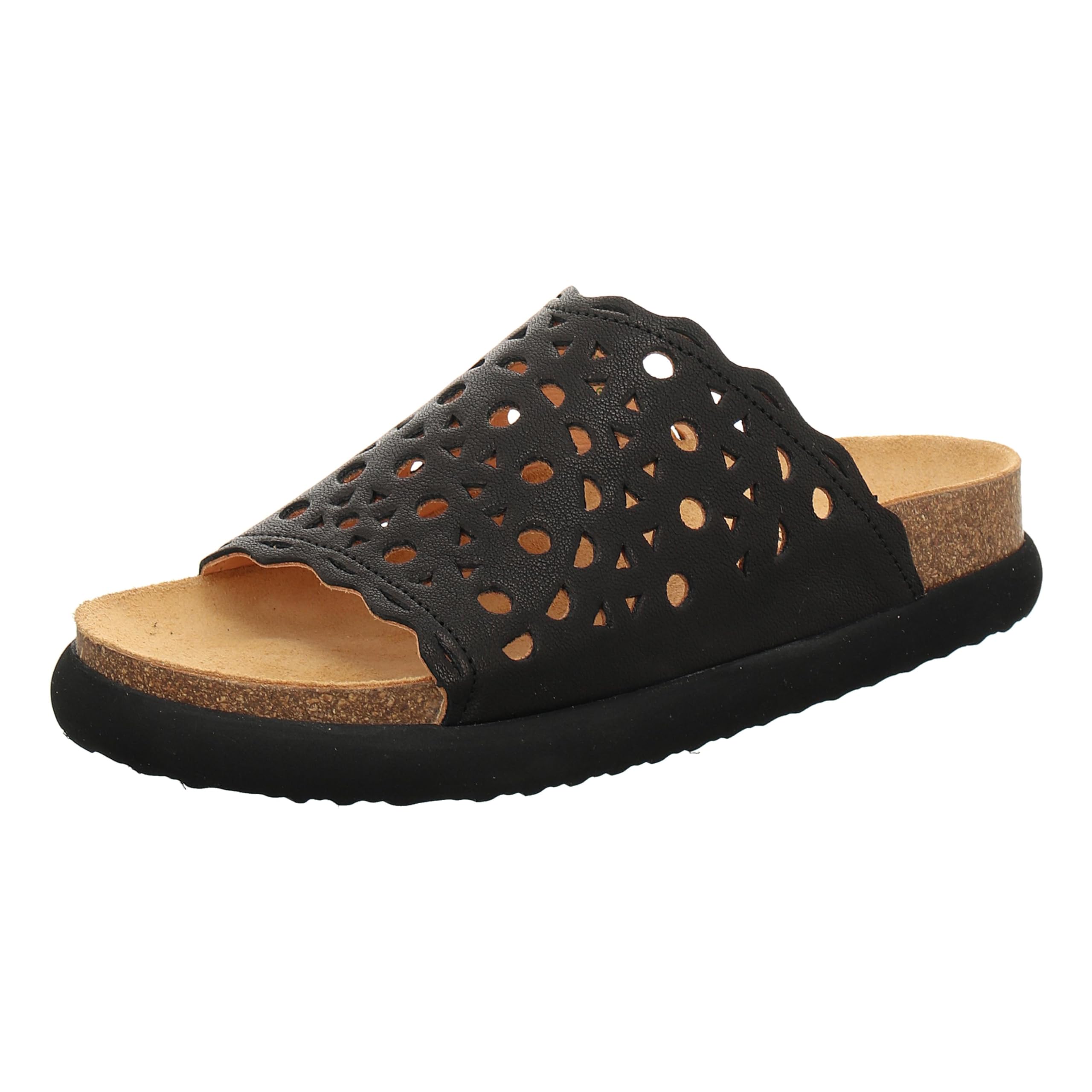 THINK! Women's Moe Sustainable Mules, 0000 Black, 3.5 UK