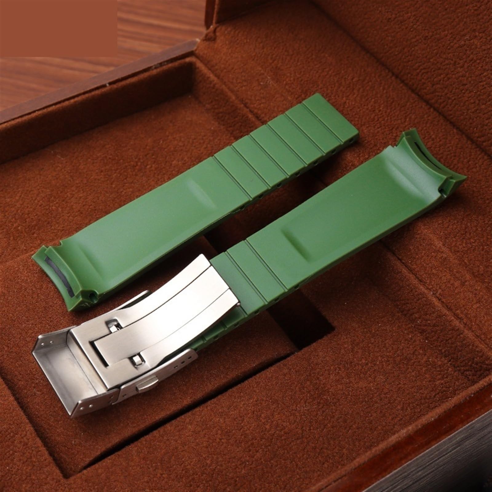 21-mm-Uhrenarmband aus Gummi mit gebogenem Ende für Conquest L37813567 L37813787 L3.781/782 Uhrenarmband Armbanduhrenarmband