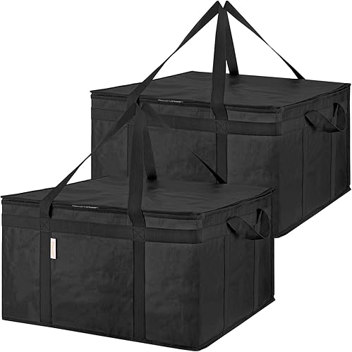 Miniatura 3 de BALEINE 3 bolsas reutilizables para comestibles + 2 bolsas reutilizables aisladas (19.5 x 19.5 x 11.5 pulgadas)