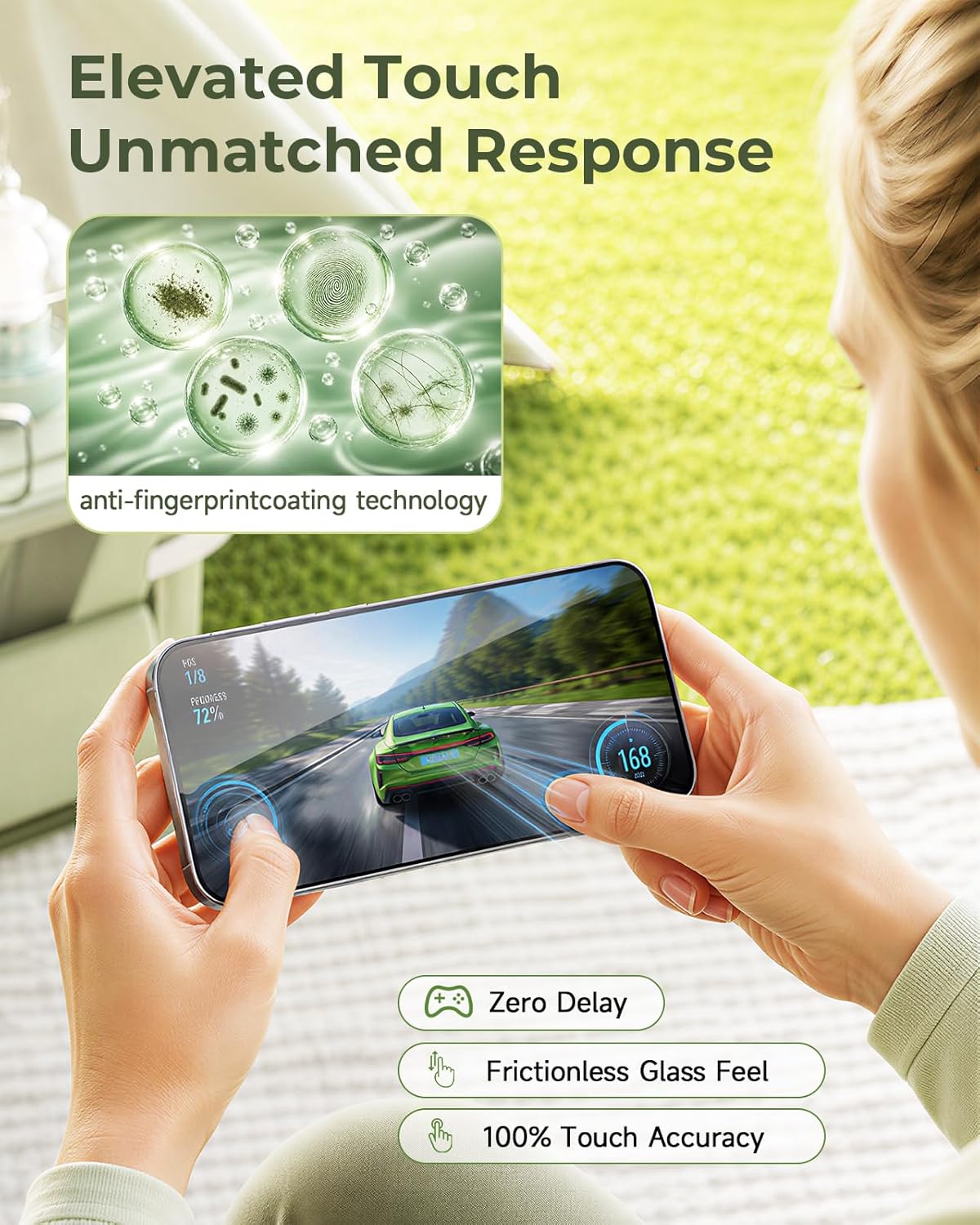 ruwa Screen Protector for iPhone 17 Pro [3-Pack] [6.3 Inch] Display Tempered Glass Film with Easy Installation Frame, Ultra HD, 9H Hardness, Scratch Resistant, Case Friendly, Full Coverage