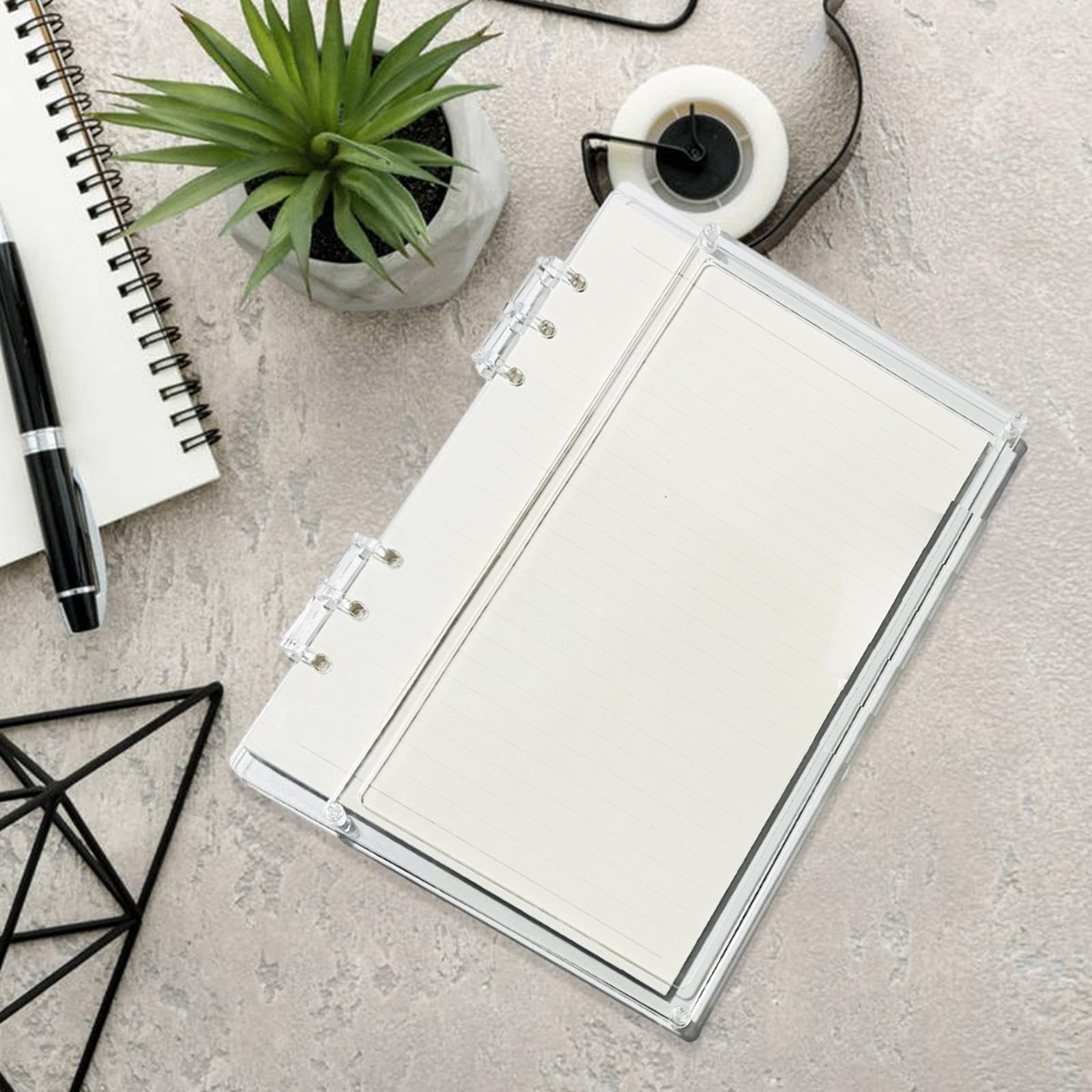 アクリルノート Amazon | CarpNettore 透明カバー付きアクリルノートセット, A5 クリア