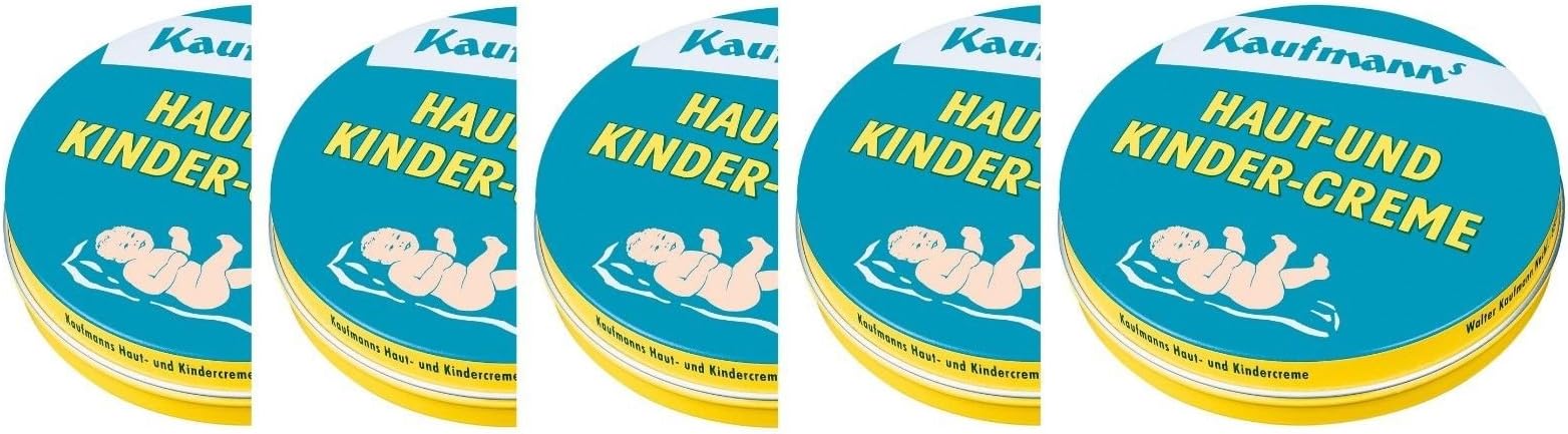 Kaufmanns - Haut Und Kindercreme - 5 X 75 Ml = 375 Ml / 12.68 Oz Trust Quality