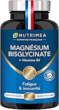 Magnesium Bisglycinate + Vitamin B6 - Sleep, Stress, Fatigue - Maximum Absorption & Easy Assimilation - 90 Vegan Capsules - Nutrimea - Made in France