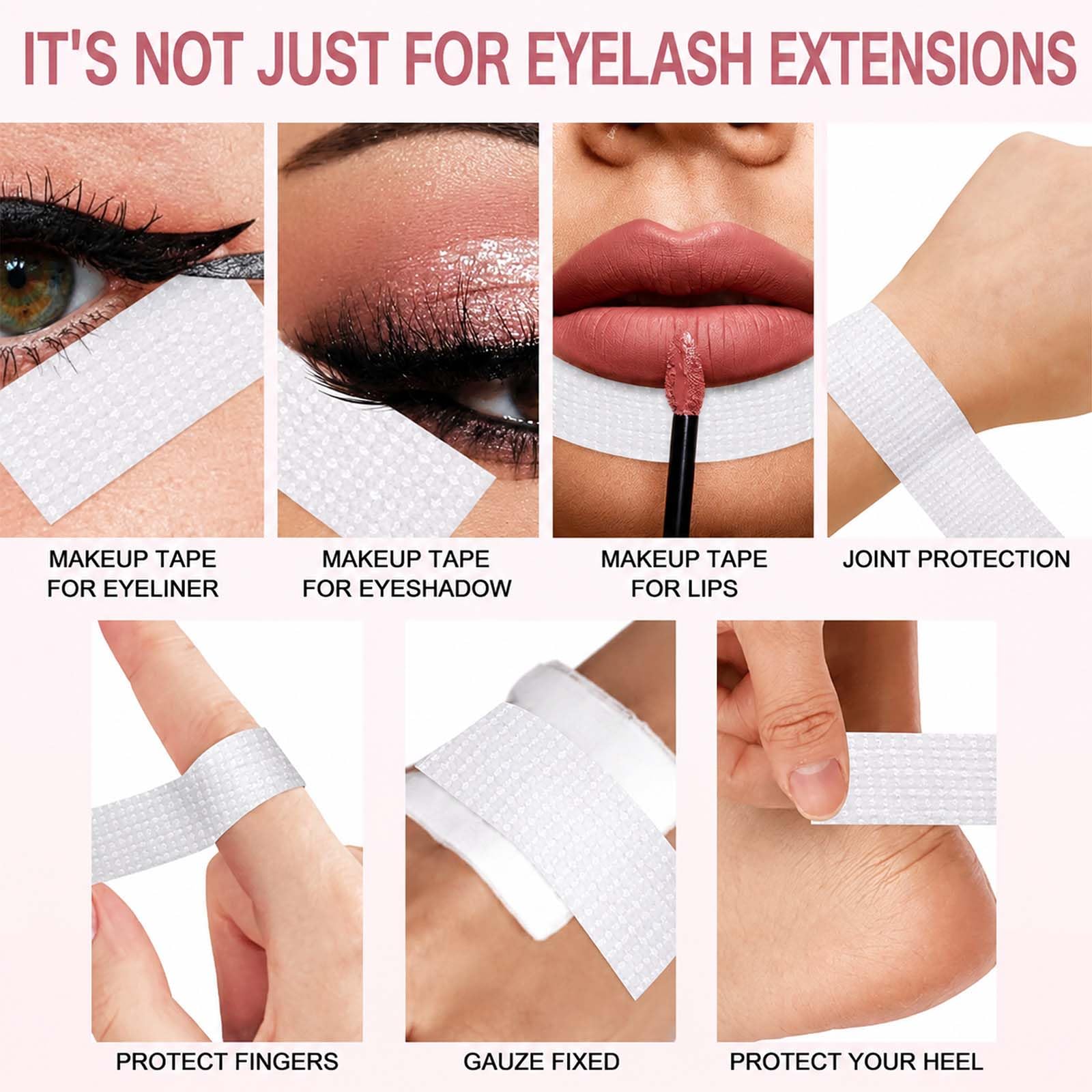 6 Rollos Cinta de PestañAs, Lash Tape Para PestañAs Microporoso by Obeyalash (Cinta De PestañAs JP)