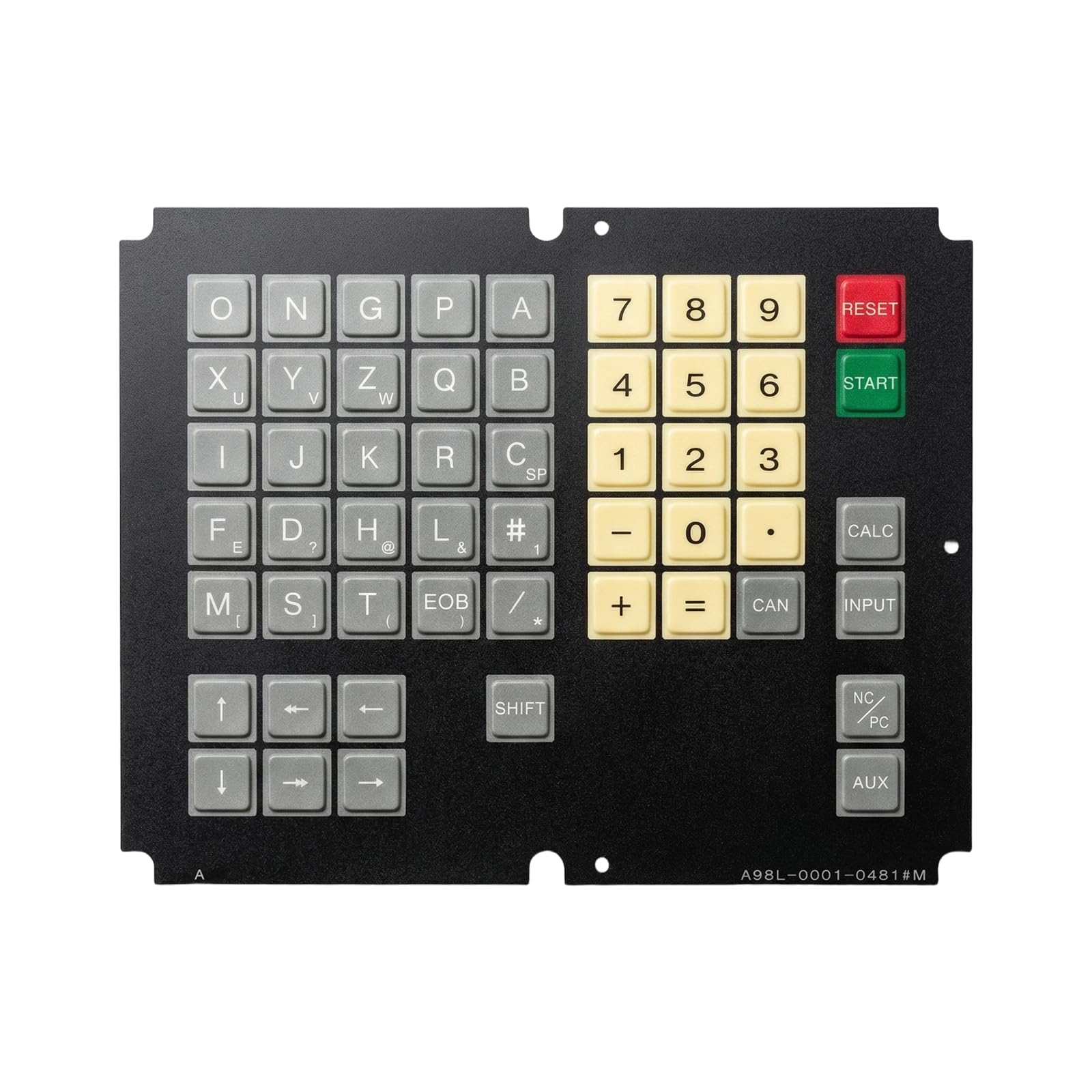 Timsenkoo A98L-0001-0481#M Membrane Keypad for Fanuc 10-11M Keyboard Replacement