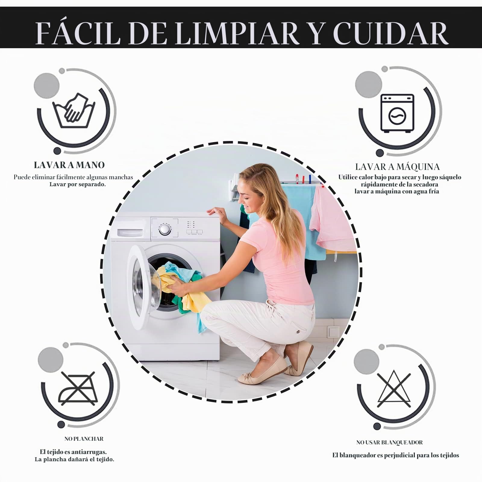 Lydevo Funda Expandible para Silla Reclinable - Protección Antideslizante Lavable con Bolsillos Laterales - Juego de 4, Negro