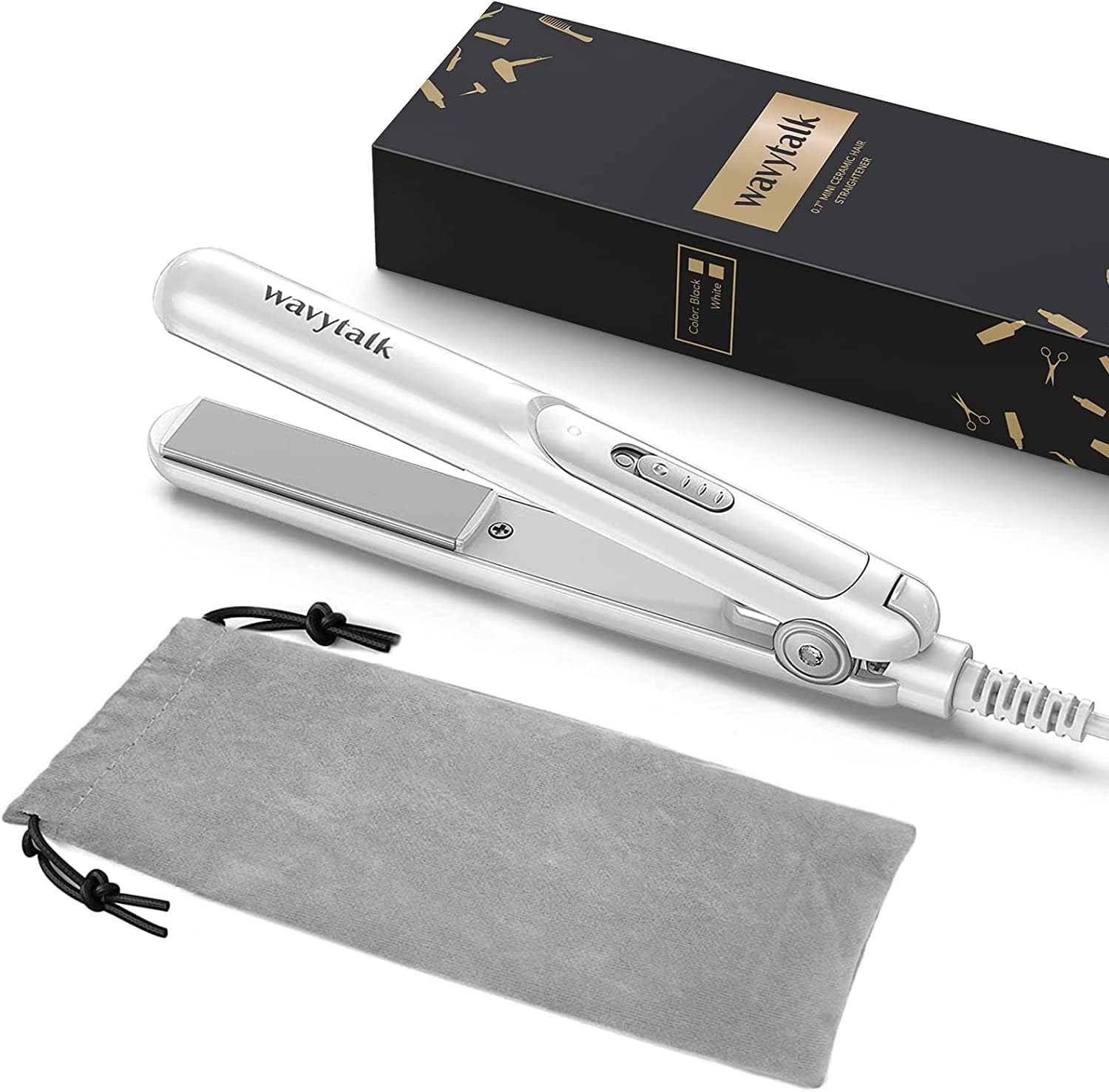 Wavytalk Mini Hair Straighteners, Ceramic Mini Hair Straightener for