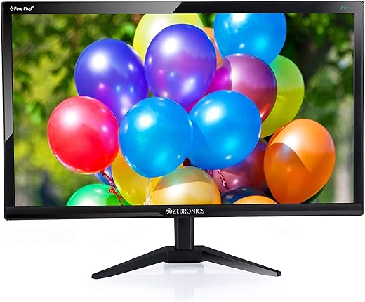 ZEBRONICS A22FHD LED (21.5″) (54.61 cm) LED 1920×1080 Pixels FHD Resolution Monitor with HDMI + VGA Dual Input, Built-in Speaker, Wall Mount…