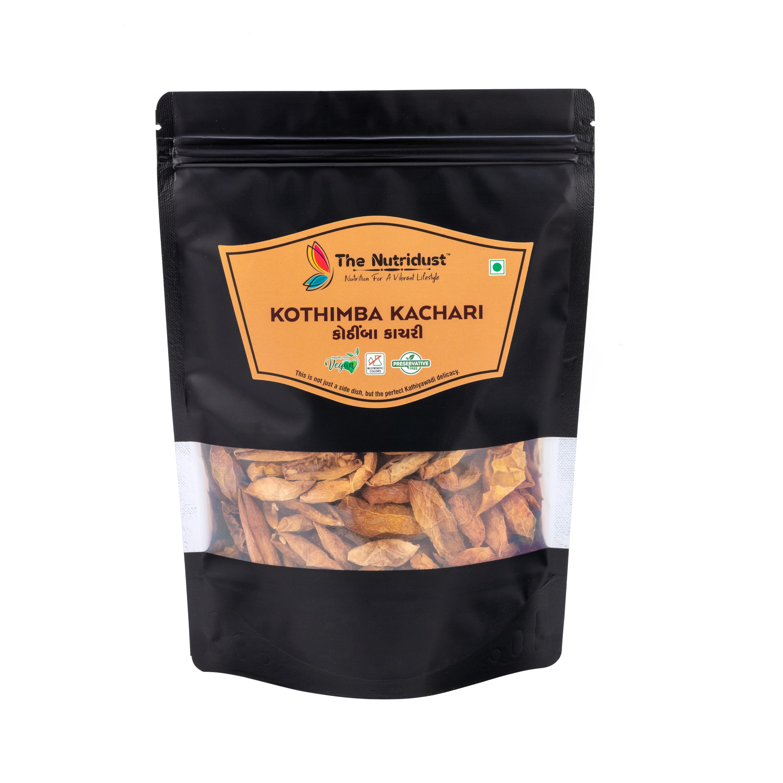 THE NUTRIDUST Kothimba (Wild Cucumber) Kachari 150g | Traditional Kathiyawadi Snack | Hygienically Dehydrated at Low Temperature | Crunchy, Tangy & Naturally Nutritious Snack-image-40