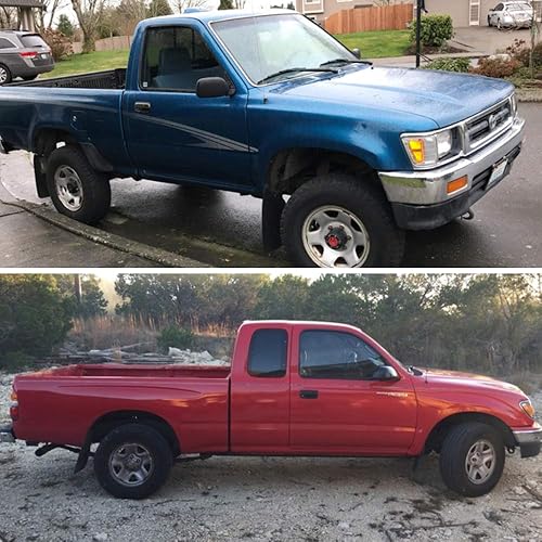 Miniatura 5 de IRONTEK Manija exterior derecha para puerta lateral del pasajero para Toyota Tacoma 1995-2004, repuesto para Toyota Tacoma 1995-2004 manija de