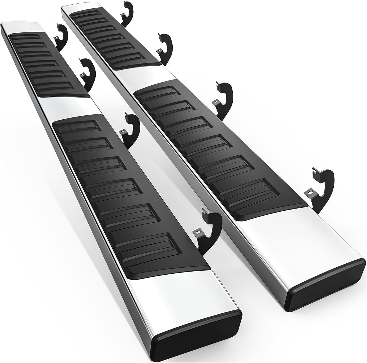 AUTOSAVER88 Running Boards Compatible with 2019-2026 Silverado/Sierra 1500 | Crew Cab 6.5" Side Steps Fit 2020-2026 Chevy/GMC 2500HD 3500HD Nerf Bars (Excl. 2019 1500 LD)