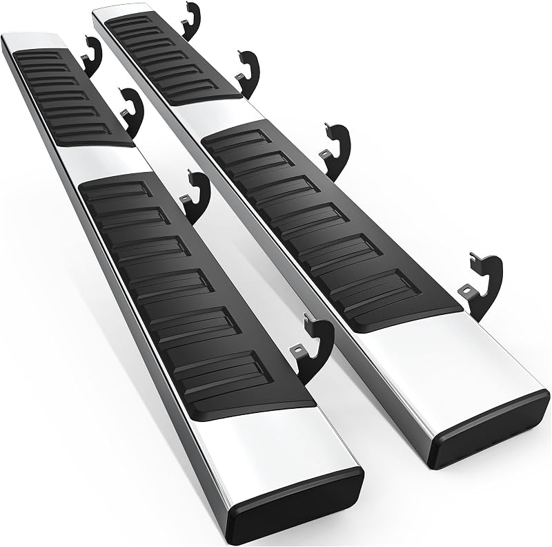 AUTOSAVER88 Running Boards Compatible with 2019-2026 Silverado/Sierra 1500 | Crew Cab 6.5" Side Steps Fit 2020-2026 Chevy/GMC 2500HD 3500HD Nerf Bars (Excl. 2019 1500 LD)