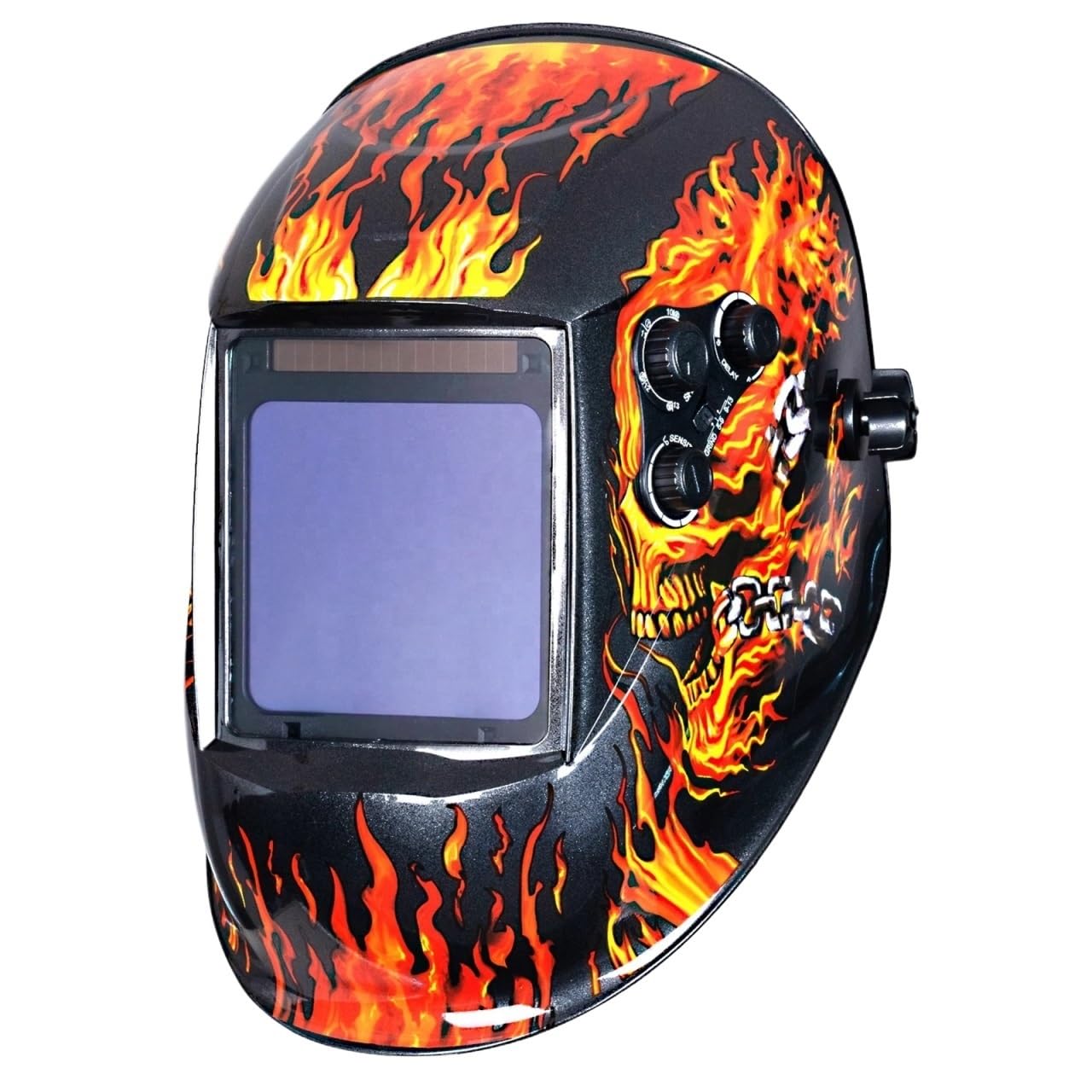 Padgcnor Color2 Welding Mask Welding Mask 1/1/1/1 Auto Darkening Helmet 100X97mm Large View True Color 4 Sensors For Welder Machine(Color2)