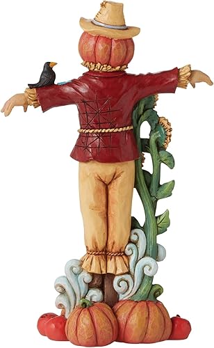 Miniatura 3 de Enesco Jim Shore Heartwood Creek - Figura de espantapájaros con calabazas y girasoles, 7.28 pulgadas, multicolor