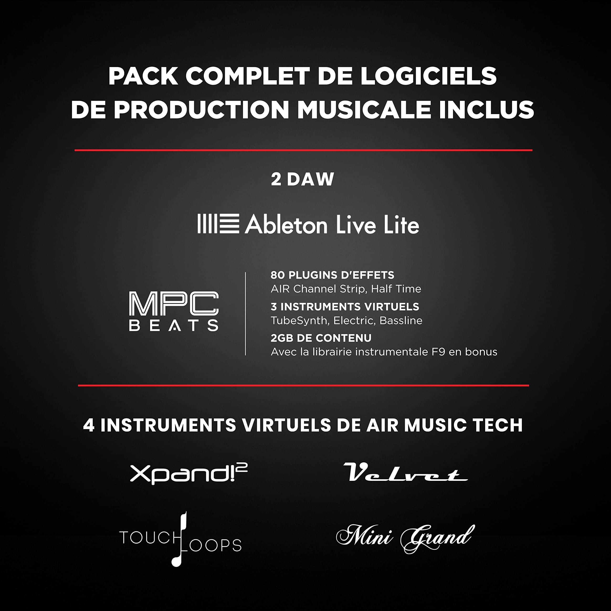 M-Audio Keystation 49MK3 + SP-2 - Clavier Maître MIDI de 49 Touches Compact, Totalement contrôlable, Molettes Pitch/Modulation et Suite de Logiciels + Pédale de Sustain Universelle de Type Piano