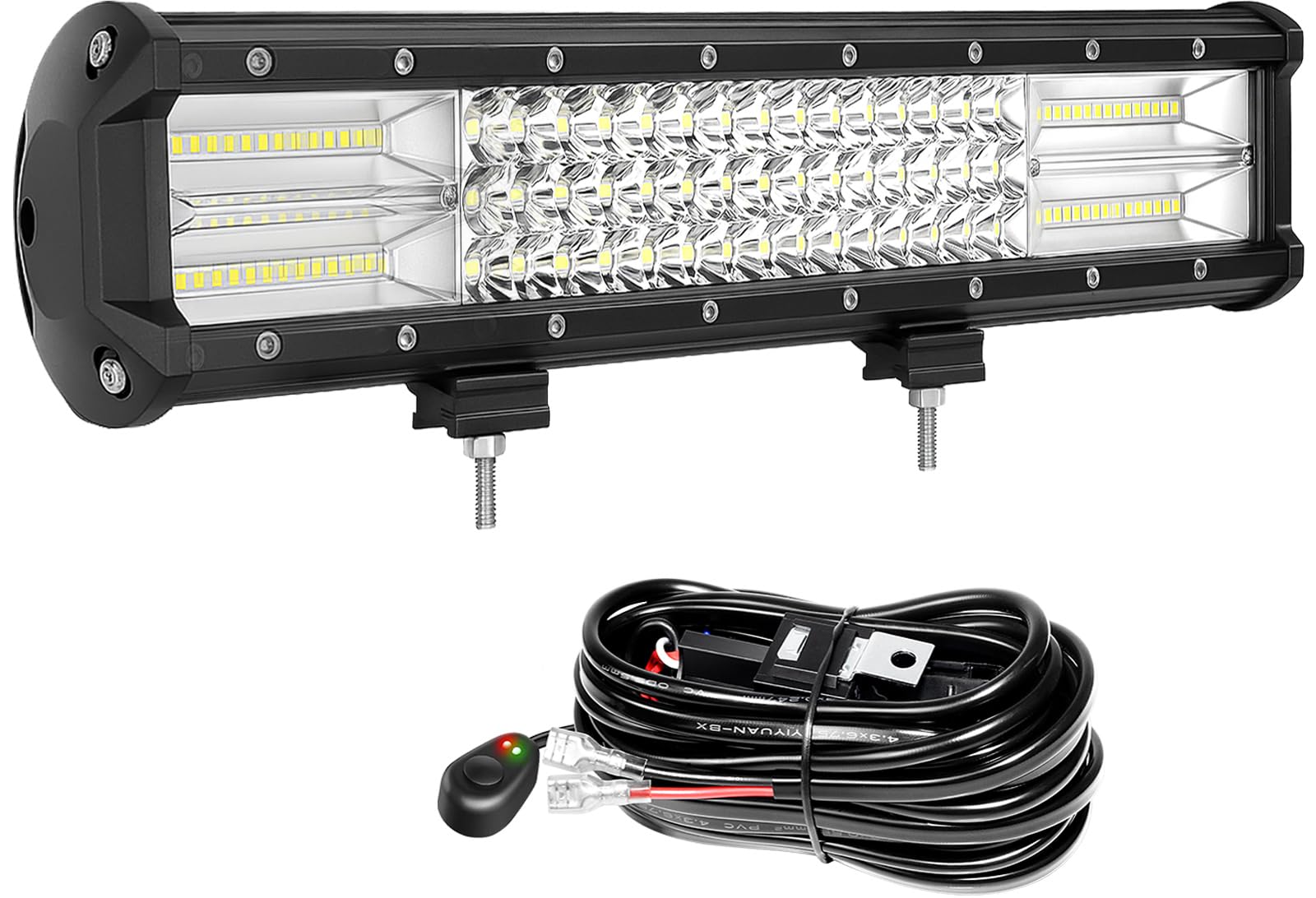 Barra Led 42 Pollici Willpower 540W | Barra Luce Fuoristrada Con Staffa Magnetica Per Auto, Camion E Barche - Foto 13