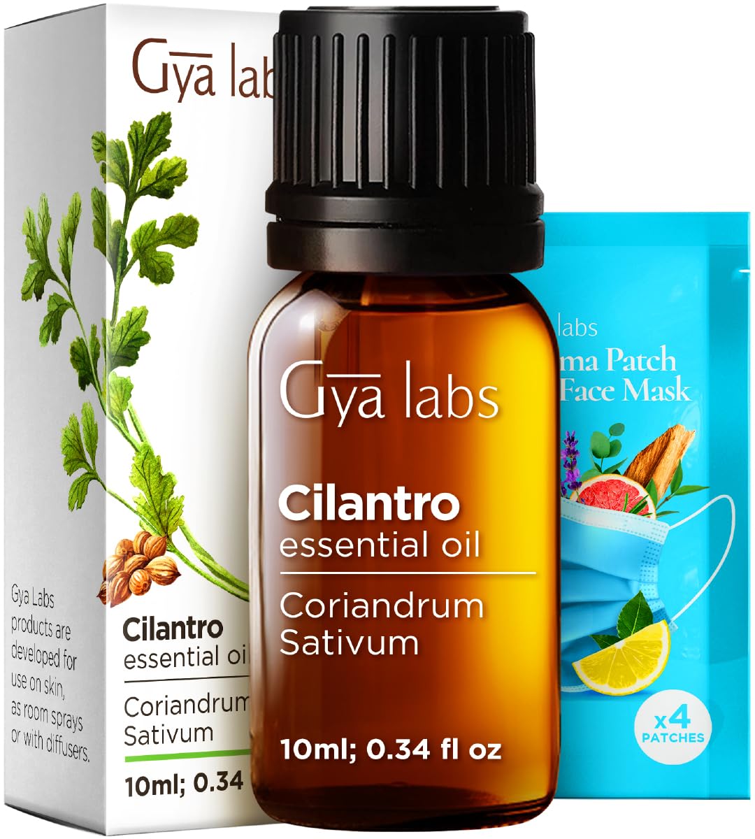 Cilantro Essential Oil for Skin, Hair &amp; Diffuser - 0.34 Fl Oz
