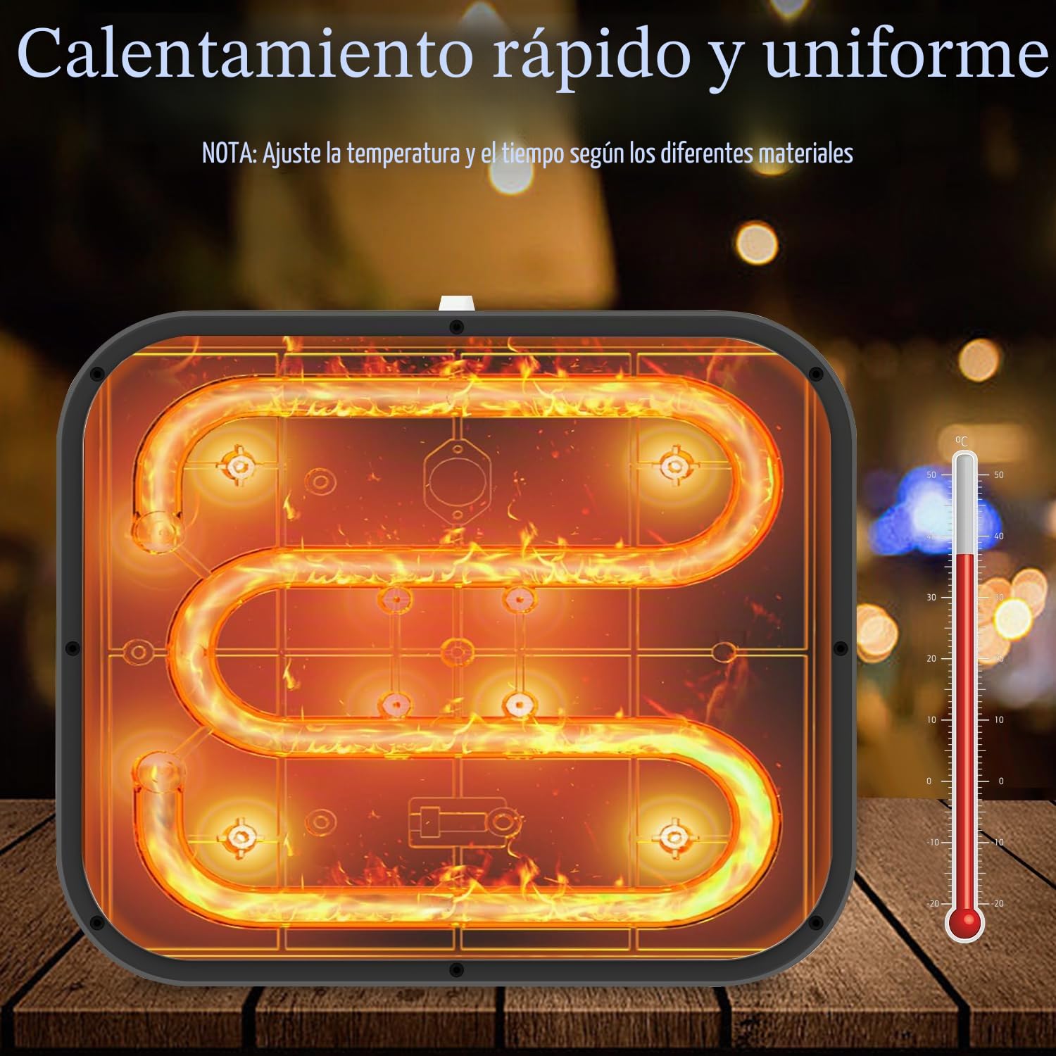 IMREN Prensa de Calor, 12"x10" Portátil Impresora para Camisetas Sudaderas con Capucha, Prensa Termica Maquina con Almohadilla de Prensa de Calor para Sublimación, Vinilo, DIY Proyecto (Azul)