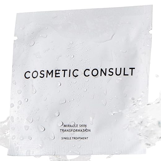 Cosmetic Consult Miracle Skin Transformation By Ashley Stobart | Rejuvenates & Refreshes Skin Overnight, Smooths Wrinkles & Acne, Boosts Collagen, Anti-Ageing Skin Cleanser | 1 x Single Wipe