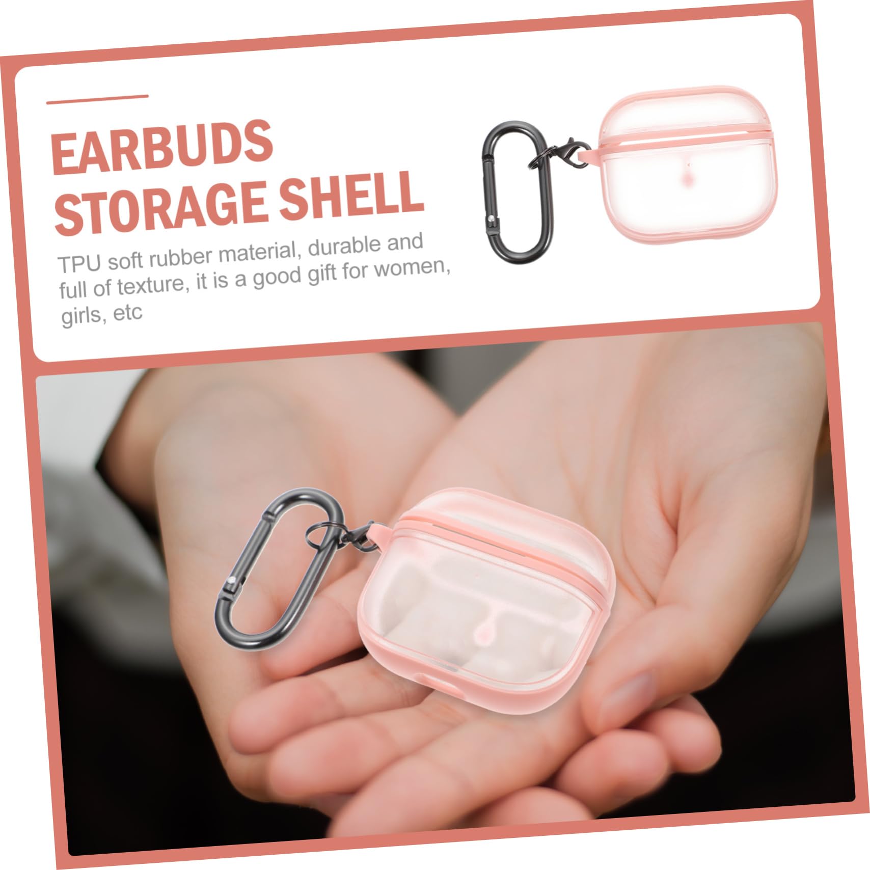 BESTonZON 5juegos Funda Protectora para Auriculares Inalámbricos Estuche De TPU Compatible Ligera y Portátil Protección contra y Arañazos para y