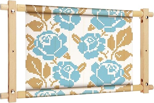 Tapiz bordado de punto de aguja, marco de punto de cruz, marco de punto de cruz, marco de madera para costura, marco de costura de madera, soporte