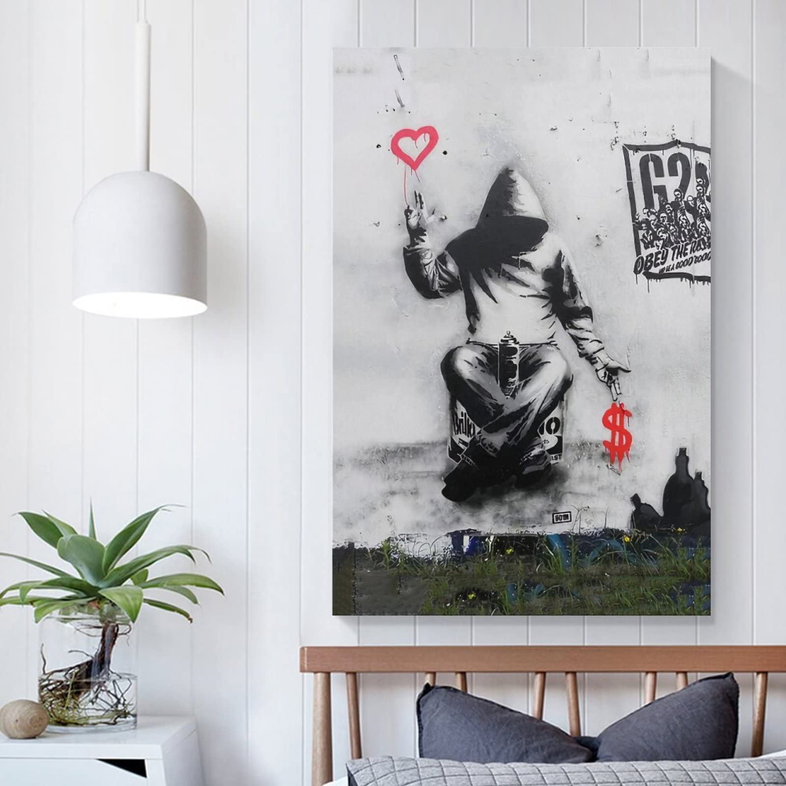 Amazon.co.jp: Banksy バンクシー 【愛とお金】 ポスター クール