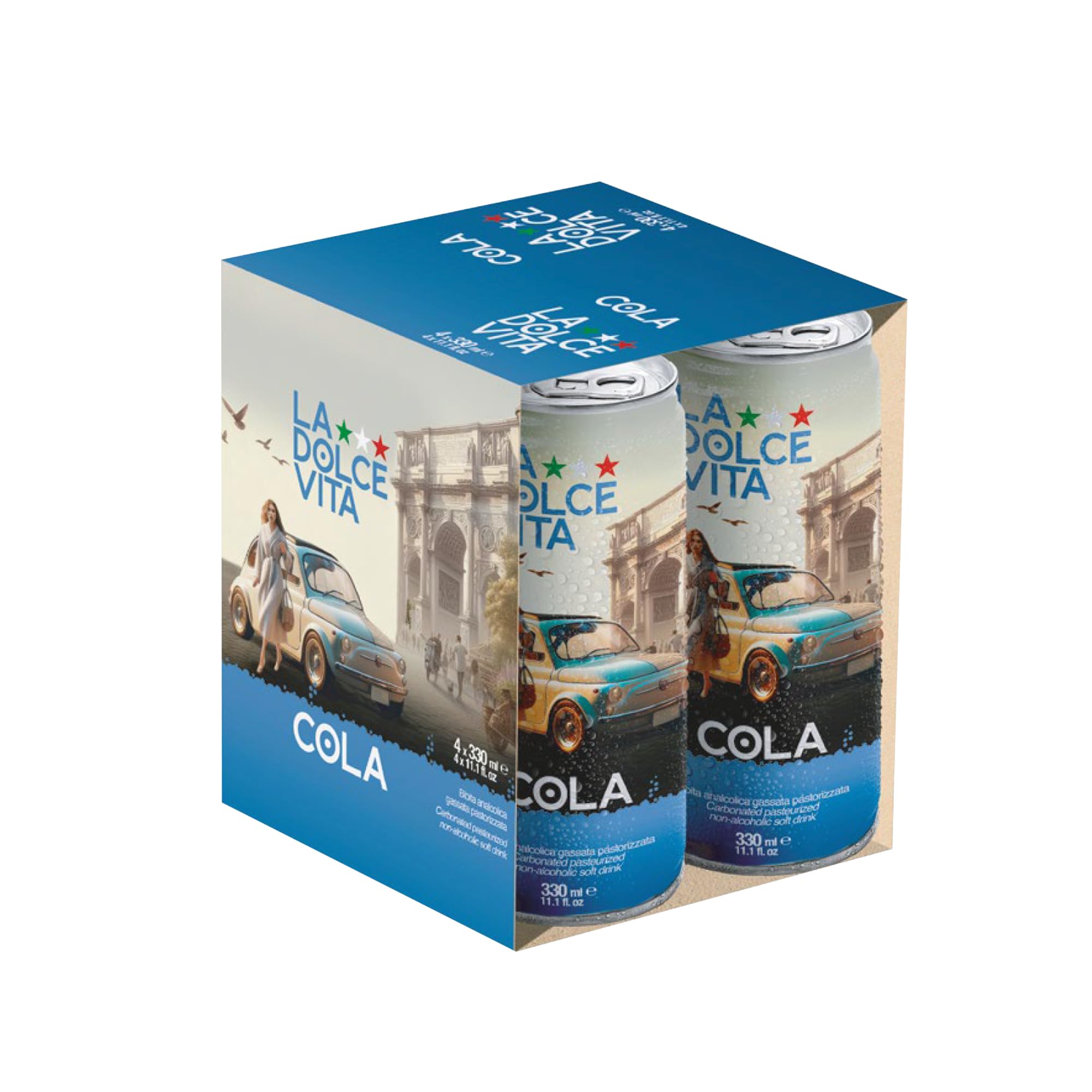 Italian Soda (Pack of 4, Cola)