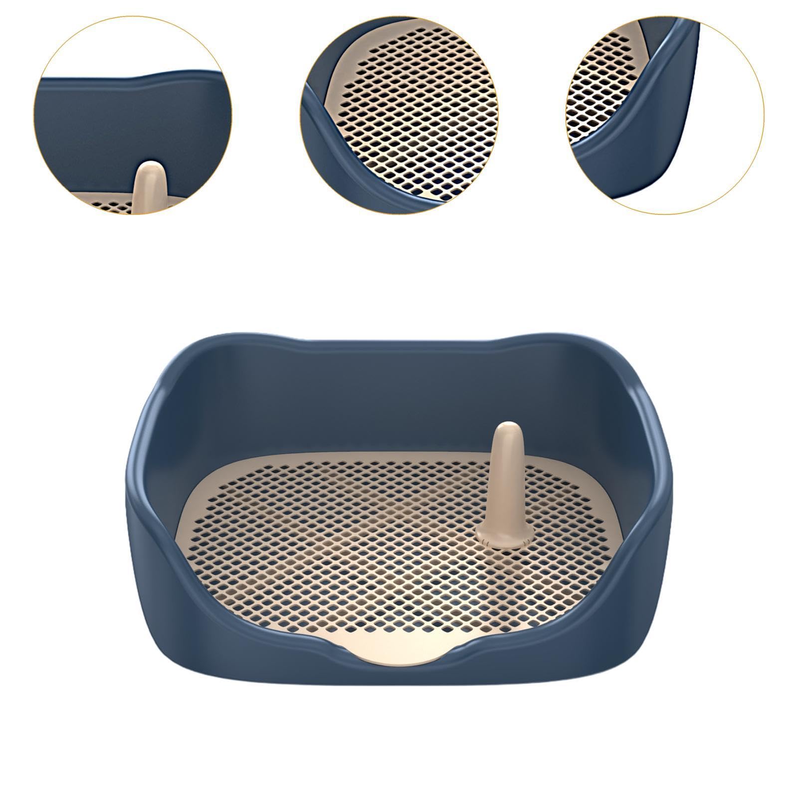F Fityle Inodoro para Perros, Caja de Arena para Perros, Mantiene Las Patas y los Pisos limpios, Bandeja para IR al baño para el Entrenamiento de Cachorros,