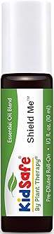 KidSafe Shield Me (Formerly Ban the Bugs) Synergy Pre-Diluted Essential Oil Roll-On. Blend of: Citronella, Grapefruit, Geranium Bourbon, Rosalina and Patchouli. 10 ml (1/3 oz).