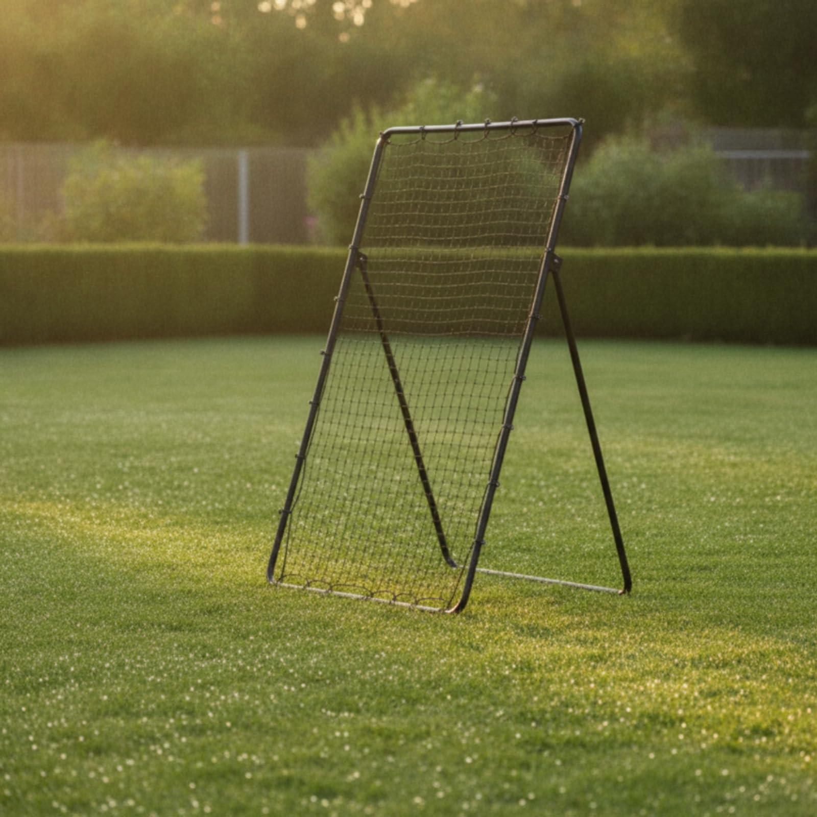 Rete Elaica da Calcio Pieghevole Multifunzione, Rimbalzatore da Calcio, Resiente, Rebounder con Telaio Regolabile, per Giardino