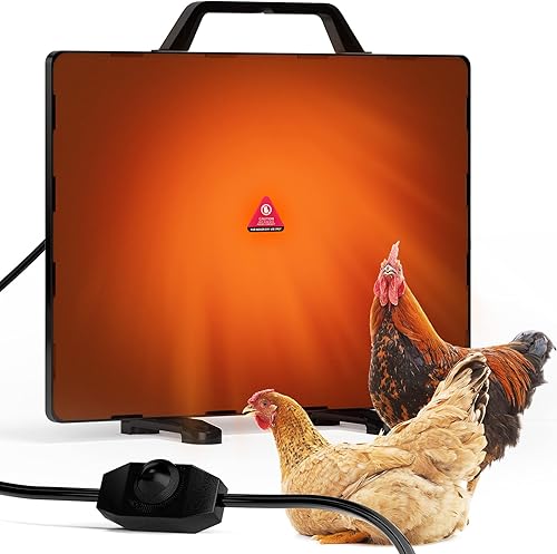 Miniatura 1 de Calentador de gallinero de 140 vatios para pollitos, gatos, perros, mascotas, animales, calentador de calor radiante con mango desmontable para