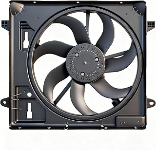 Engine Radiator Cooling Fan Compatible with Jeep Wrangler 2012-2017, for Wrangler JK 2018 3.6L, Radiator Fan Replaces 68143894AA 68143894AB