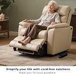 Universal Battery Pack for Reclining Furniture with LED Display, Wireless Backup Charger, 2500mAh Rechargeable Battery for Electric Recliner, Power Sofa, Couch, Lift Chair- Fits 2-Pin Motion Furniture