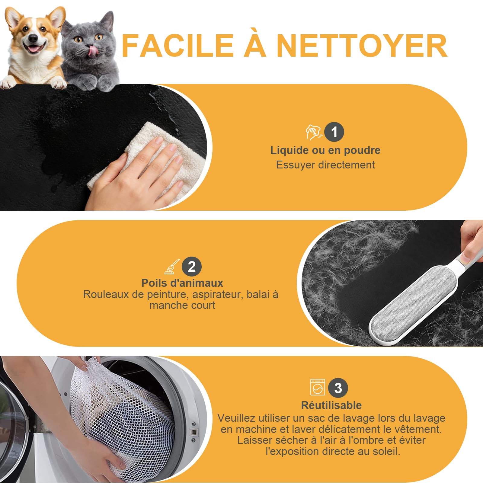 Protection Voiture Chien, Support Solide, Dessous Rigide, Tapis de Protection de Coffre en Cuir PU, Charge Maximale 180kg, 100% Étanche et Résistante Aux